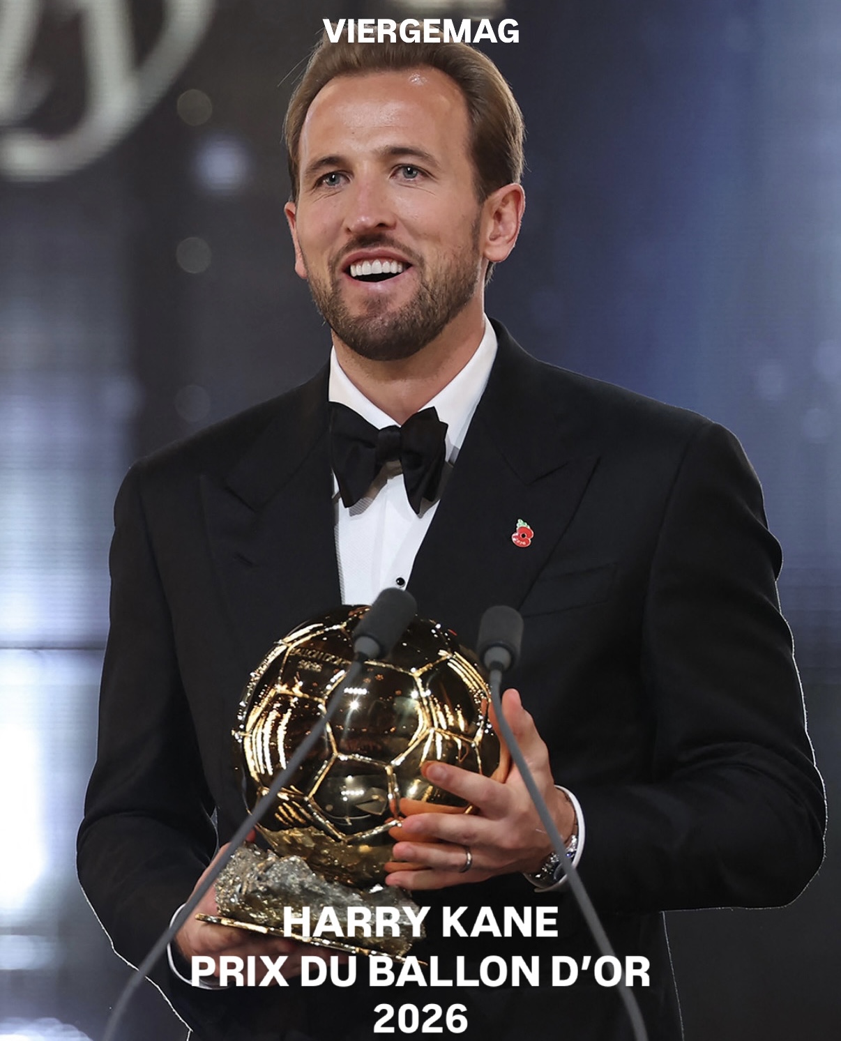 Harry Kane remporte le Ballon d'Or 2026